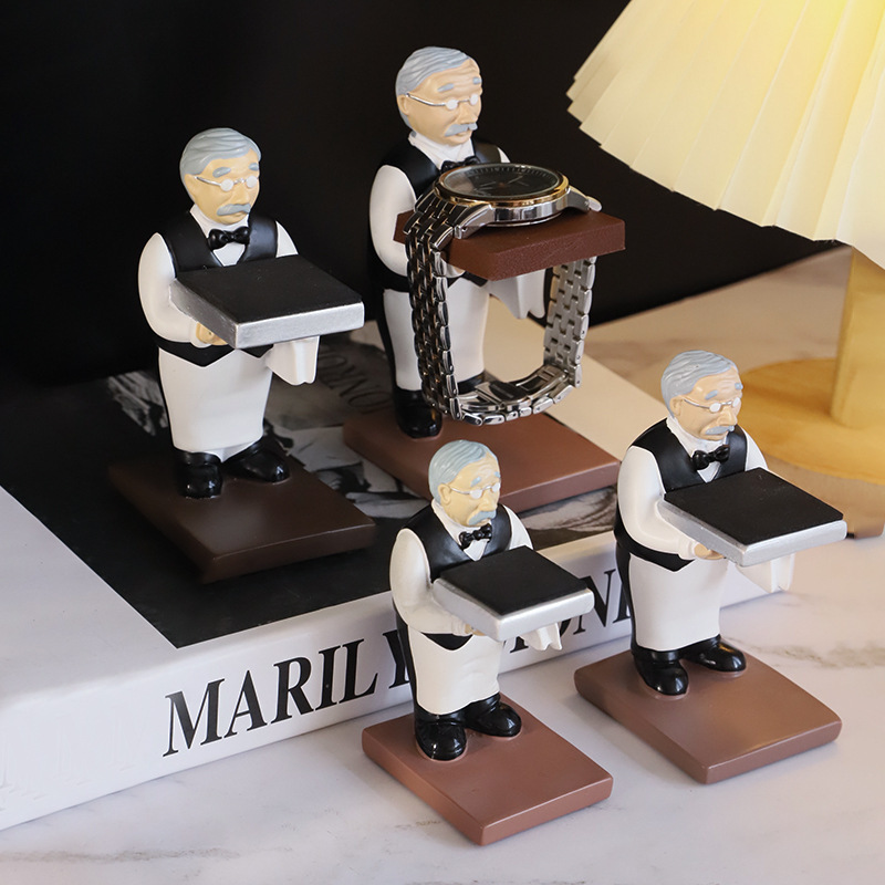 Creative Cartoon Old Manager Watch Stand Display Rack Watch Rack Ornaments - Image 3