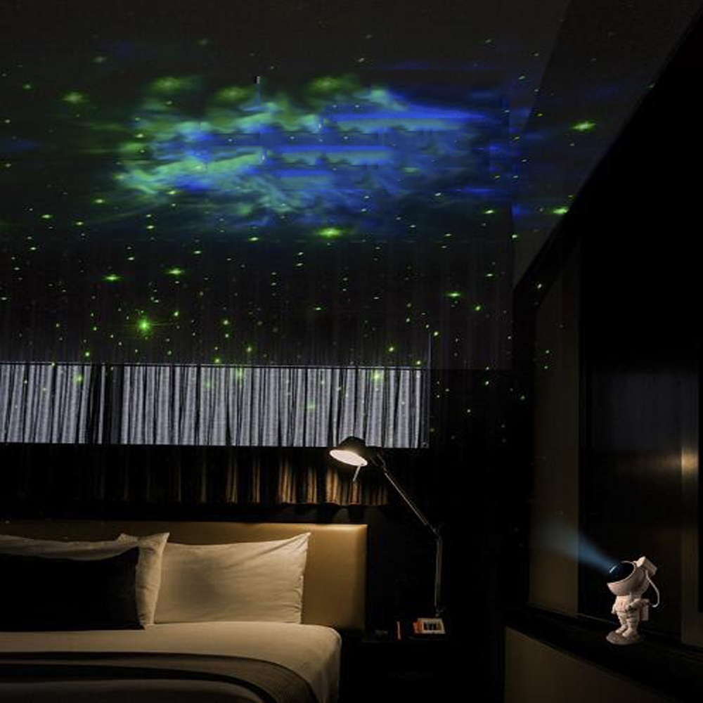 Creative Astronaut Galaxy Starry Sky Projector Nightlight USB Atmosphere Bedroom Table Lamp - Image 9