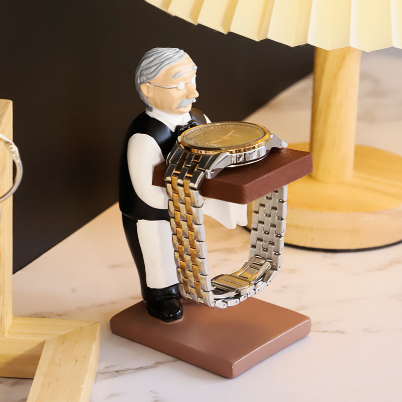 Creative Cartoon Old Manager Watch Stand Display Rack Watch Rack Ornaments - Image 7