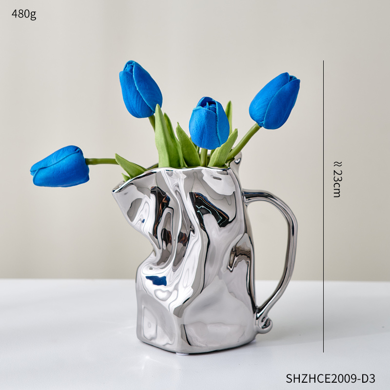 Nordic Luxury Electroplated Ceramic Vase Ornaments - Image 9