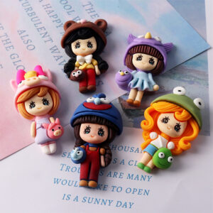 Cartoon Resin Ornament Phone Case Fridge Sticker