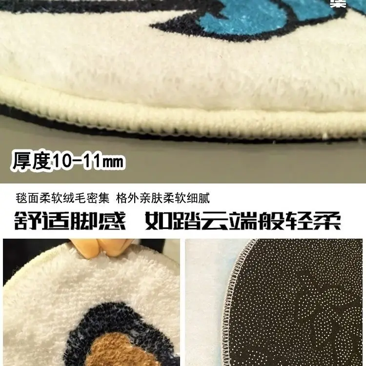 In Stock One Piece Luffy Straw Hat Group Flag Carpet Short Velvet Thick Bedroom, Living Room, Door Mat, Bedside Blanket - Image 6