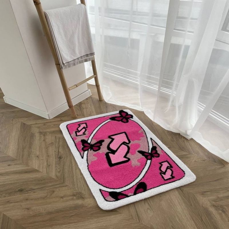 Cross-border temu card imitation cashmere bedroom bedside blanket living room entrance bathroom absorbent non-slip floor mat spot dropship - Image 4