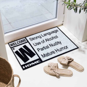 Cross-border diatom mud floor mat creative, simple text, easy-to-care bathroom floor mat, toilet bathroom absorbent non-slip mat