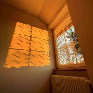 MC Sense Glass Electrostatic StickerWind Window StickerWindow Grille Self-adhesive Non-Glue Minecraft Glass StickerStudent Dormitory Decoration