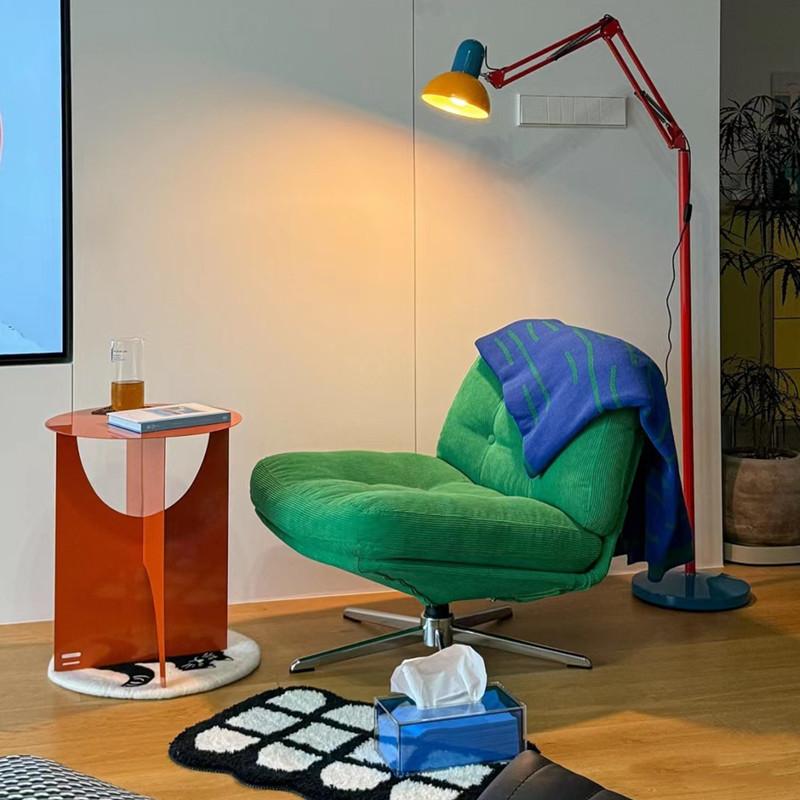 Factory direct shipment, rotatable internet-famous single sofa chair, small apartment lazy sofa chair, vintage style chair, backrest chair - Image 4