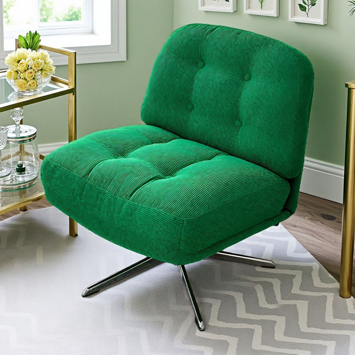 Factory direct shipment, rotatable internet-famous single sofa chair, small apartment lazy sofa chair, vintage style chair, backrest chair