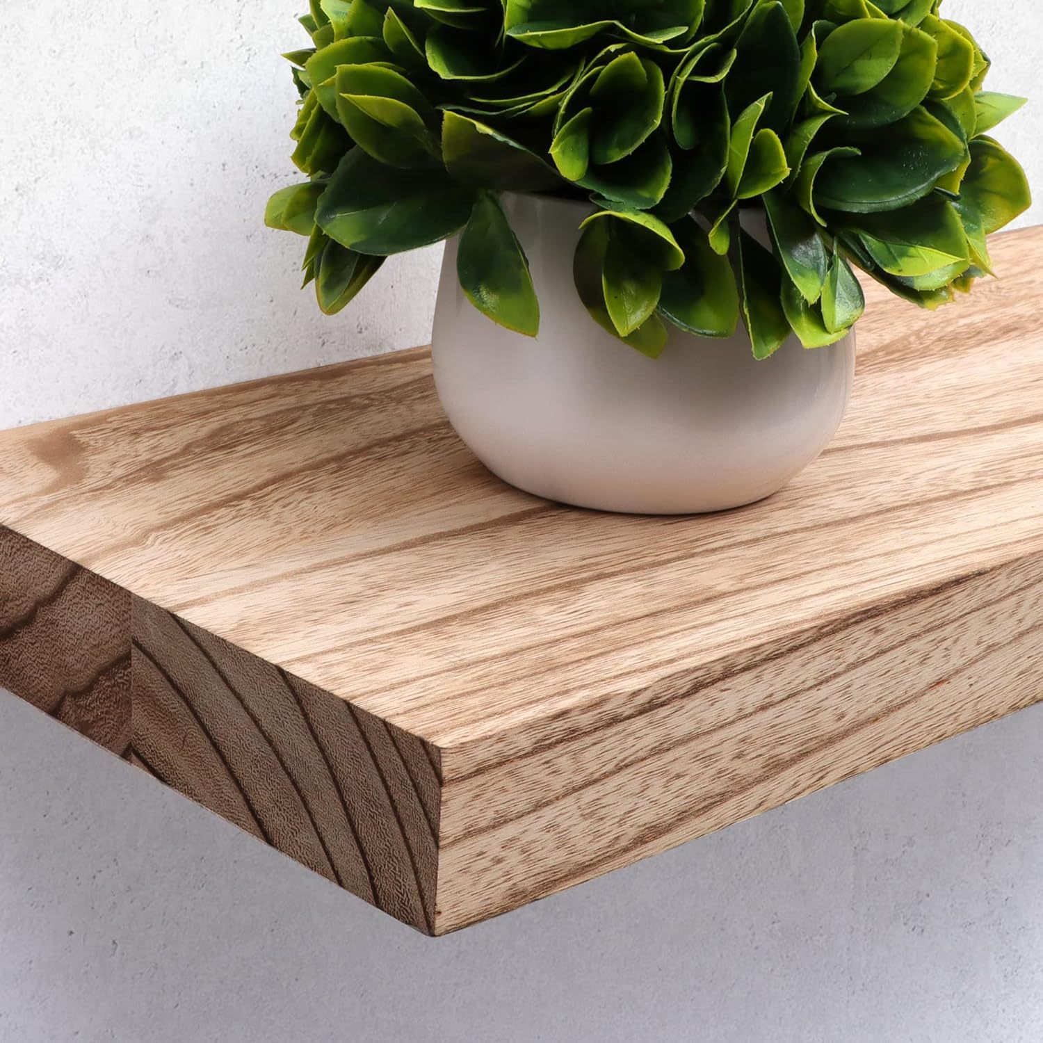 Floating shelves, wall-mounted, floating partitions, wooden bathroom storage shelves, living room wall shelves, wall-mounted - Image 2