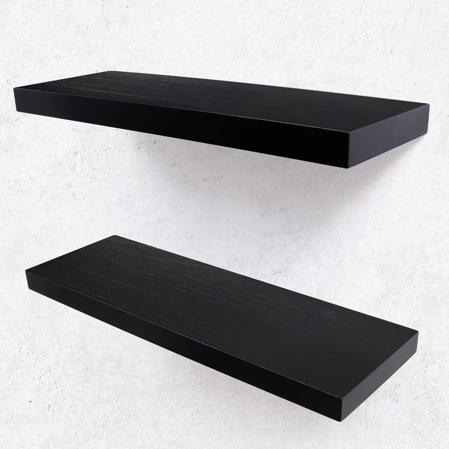 Floating shelves, wall-mounted, floating partitions, wooden bathroom storage shelves, living room wall shelves, wall-mounted - Image 4