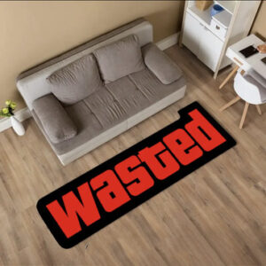 Nordic ins style imitation cashmere strip letter rug classic car sticker trendy floor mat living room bathroom bedroom floor mat