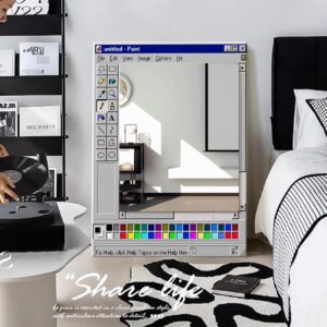 ins style niche mirror decoration painting, living room floor ornaments, bedroom bedside table, desktop creative layout and painting