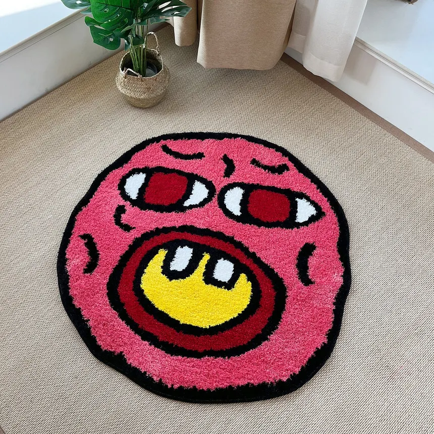Cherry Bomb Tyler The Creator labeled label-like cashmere cooling mat, bathroom easy-care foot mat, living room and bedroom carpet - Image 2