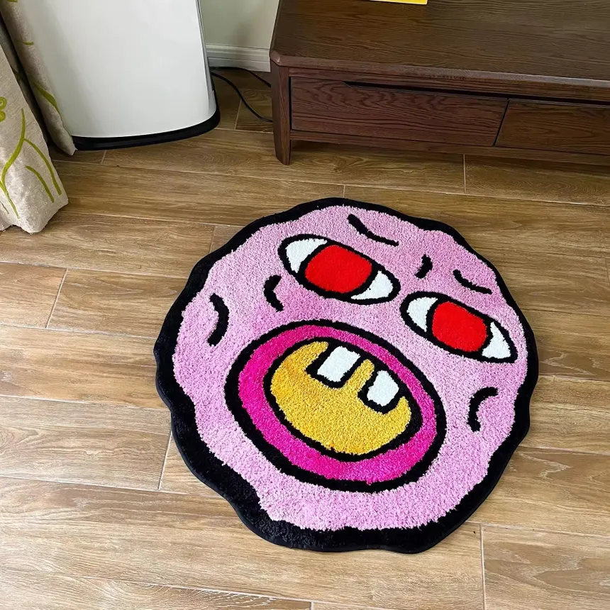 Cherry Bomb Tyler The Creator labeled label-like cashmere cooling mat, bathroom easy-care foot mat, living room and bedroom carpet - Image 3