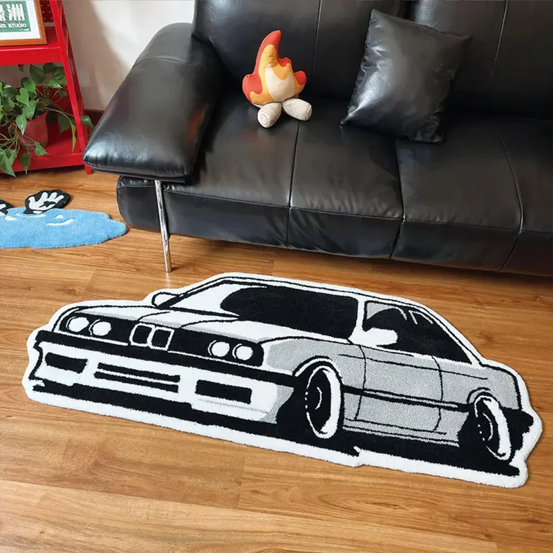 Car special-shaped imitation cashmere bedroom strip rug living room bedside blanket coffee table sofa blanket children's blanket room blanket