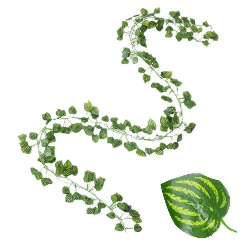 2M Leaf Vine Artificial Hanging Plants Liana Silk Fake Ivy Leaves for Wall Green Garland Decoration Home Decoration Party V G8H0 - Image 6